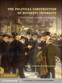 Titelbild: The Political Construction of Business Interests 1st edition 9781107018662