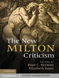 Cover image: The New Milton Criticism 1st edition 9781107019225
