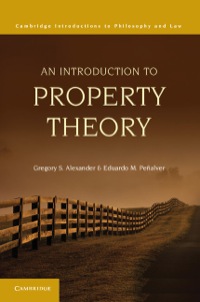 Imagen de portada: An Introduction to Property Theory 9780521113656