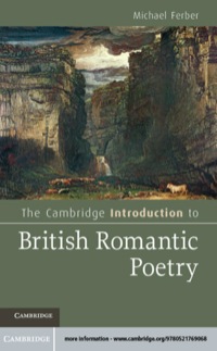 Cover image: The Cambridge Introduction to British Romantic Poetry 9780521769068