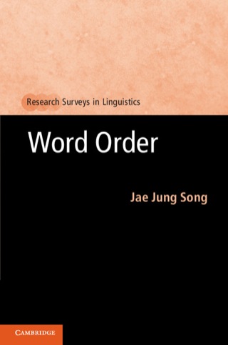 Cover image: Word Order 9780521872140