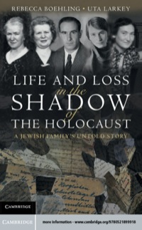 Cover image: Life and Loss in the Shadow of the Holocaust 9780521899918
