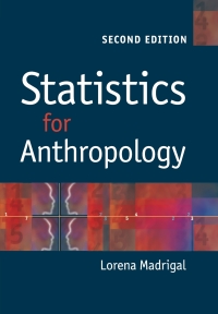 Cover image: Statistics for Anthropology 2nd edition 9780521147088