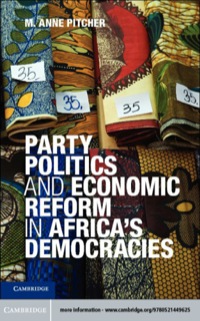 صورة الغلاف: Party Politics and Economic Reform in Africa's Democracies 9780521449625