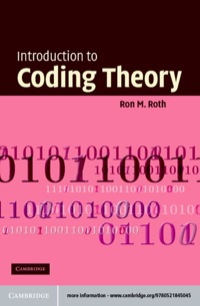 Cover image: Introduction to Coding Theory 1st edition 9780521845045