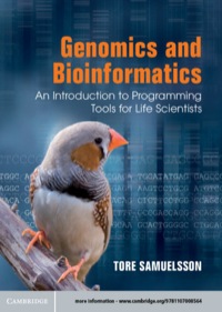 Cover image: Genomics and Bioinformatics 9781107008564