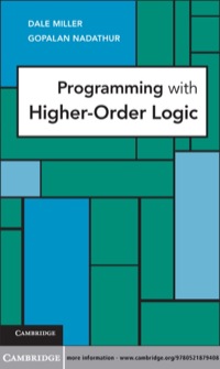 صورة الغلاف: Programming with Higher-Order Logic 1st edition 9780521879408