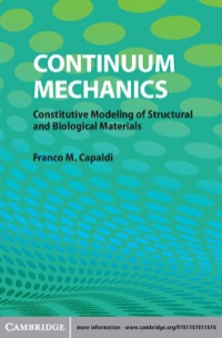 Cover image: Continuum Mechanics 1st edition 9781107011816