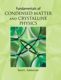 Cover image: Fundamentals of Condensed Matter and Crystalline Physics 1st edition 9781107017108