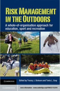 Cover image: Risk Management in the Outdoors 9780521152310