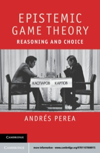 Cover image: Epistemic Game Theory 1st edition 9781107008915