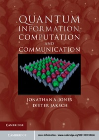Titelbild: Quantum Information, Computation and Communication 1st edition 9781107014466