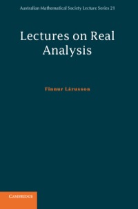 Immagine di copertina: Lectures on Real Analysis 9781107026780