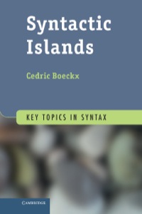 Cover image: Syntactic Islands 9780521191463