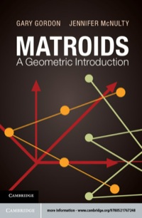 Imagen de portada: Matroids: A Geometric Introduction 9780521767248