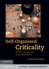 Imagen de portada: Self-Organised Criticality 1st edition 9780521853354