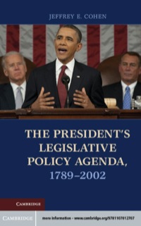 Cover image: The President's Legislative Policy Agenda, 1789–2002 9781107012707