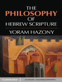 Cover image: The Philosophy of Hebrew Scripture 1st edition 9781107003170