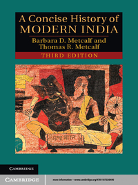 Cover image: A Concise History of Modern India 3rd edition 9781107026490