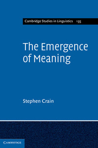 Imagen de portada: The Emergence of Meaning 9780521858090