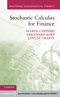 Cover image: Stochastic Calculus for Finance 9781107002647