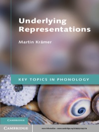 Imagen de portada: Underlying Representations 1st edition 9780521192774