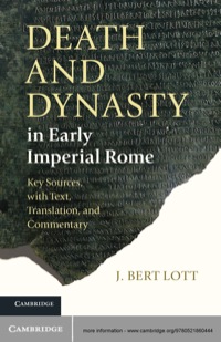 Cover image: Death and Dynasty in Early Imperial Rome 1st edition 9780521860444