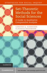 Cover image: Set-Theoretic Methods for the Social Sciences 1st edition 9781107013520