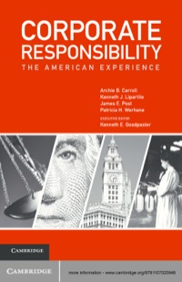 Omslagafbeelding: Corporate Responsibility 1st edition 9781107020948