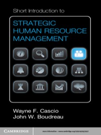 Imagen de portada: Short Introduction to Strategic Human Resource Management 1st edition 9781107027817