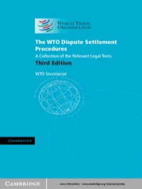 Cover image: The WTO Dispute Settlement Procedures 3rd edition 9781107027992