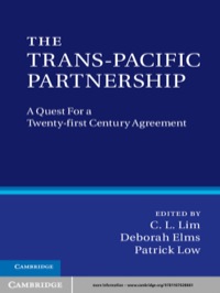 Immagine di copertina: The Trans-Pacific Partnership 1st edition 9781107028661