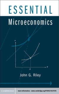 Cover image: Essential Microeconomics 9780521827478