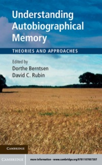Cover image: Understanding Autobiographical Memory 9781107007307