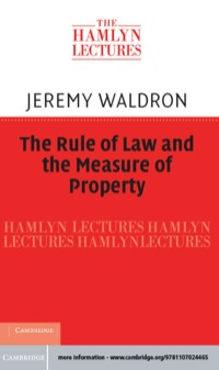 Cover image: The Rule of Law and the Measure of Property 9781107024465