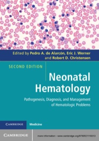 Cover image: Neonatal Hematology 2nd edition 9780521119313