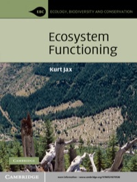 Imagen de portada: Ecosystem Functioning 1st edition 9780521879538