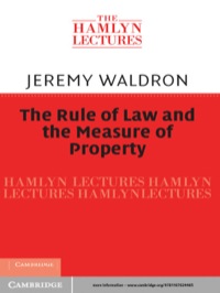 Omslagafbeelding: The Rule of Law and the Measure of Property 1st edition 9781107024465