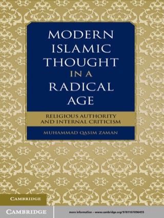 Cover image: Modern Islamic Thought in a Radical Age 1st edition 9781107096455