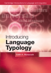 Cover image: Introducing Language Typology 9780521193405
