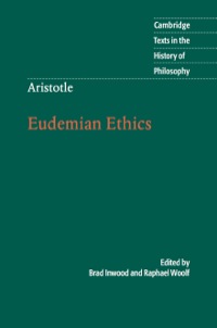 Cover image: Aristotle: Eudemian Ethics 9780521198486