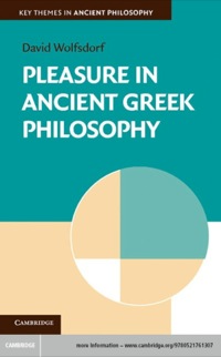 Immagine di copertina: Pleasure in Ancient Greek Philosophy 9780521761307
