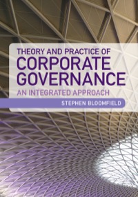 Cover image: Theory and Practice of Corporate Governance 9781107012240
