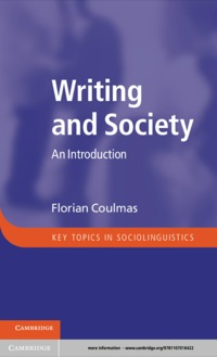 Cover image: Writing and Society 9781107016422