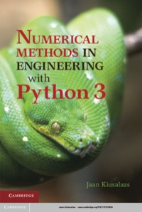 Cover image: Numerical Methods in Engineering with Python 3 3rd edition 9781107033856