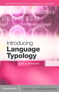 Immagine di copertina: Introducing Language Typology 1st edition 9780521193405