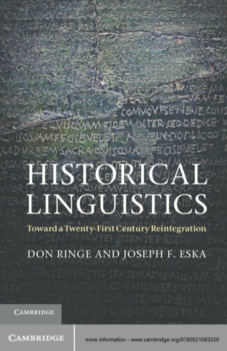 Cover image: Historical Linguistics 1st edition 9780521583329
