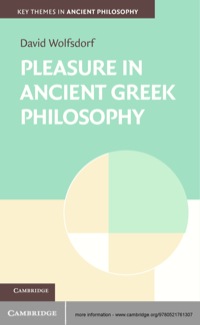 Imagen de portada: Pleasure in Ancient Greek Philosophy 1st edition 9780521761307