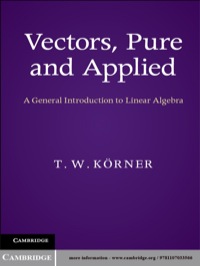 Titelbild: Vectors, Pure and Applied 1st edition 9781107033566