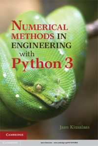表紙画像: Numerical Methods in Engineering with Python 3 3rd edition 9781107033856
